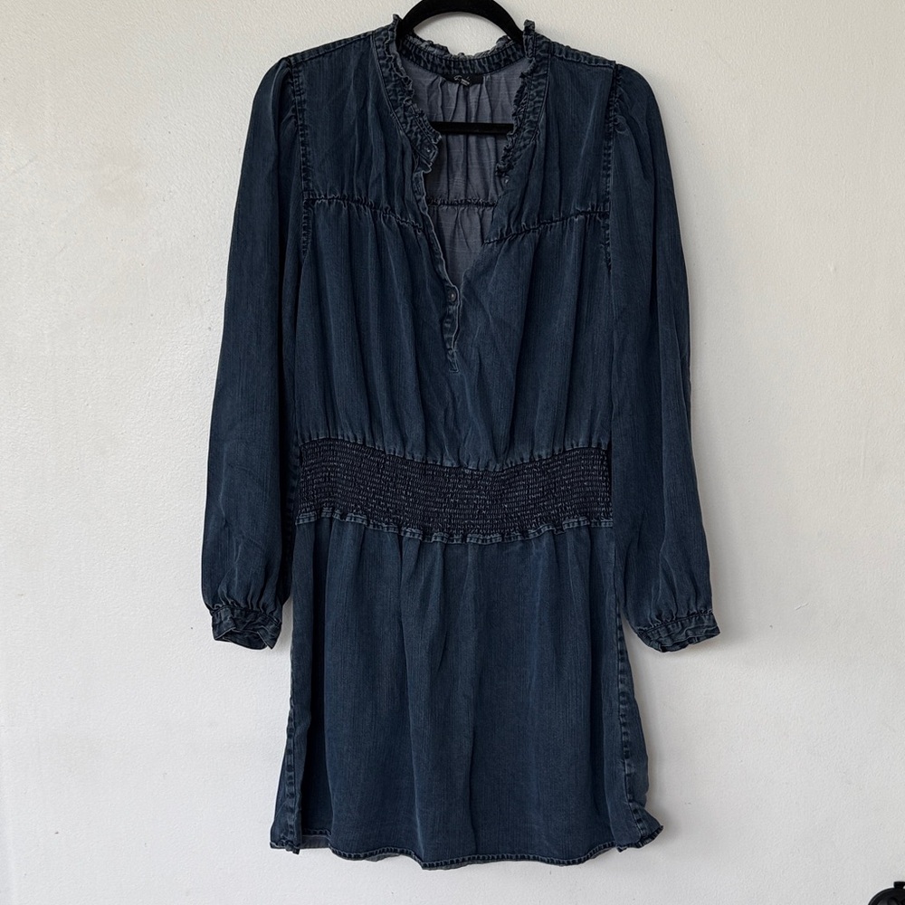 Rails Dark Blue Long Sleeve Dress